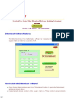 Find Determinant - High School Mathematics Software 2