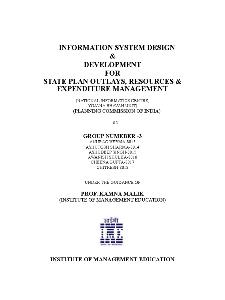 Information System for State Expenditure Management | PDF | Product ...