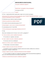 Questionário de Direito Constitucional