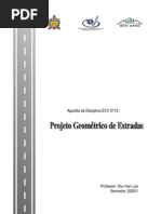 Apostila de projeto geométrico de estradas