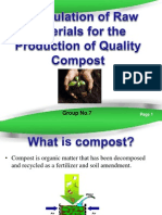 Manipulation of Row Material To Produce Quality Compost