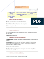 CONCEITOS BÁSICOS DE ELETRICIDADE