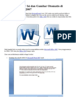 Membuat Daftar Isi Dan Gambar Otomatis Di Microsoft Word 2007