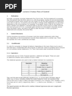 Lecture 2 Notes: Flow of Control: 1 Motivation