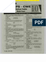 IBPS CWE Clerical Model Paper 10