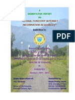 "Global Forestry Internet Information Resources": A Dissertation Report ON