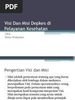 Download Visi Dan Misi Depkes Di Pelayanan Kesehatan by Yevrijust Andkecotthe Chocoreason SN173600801 doc pdf