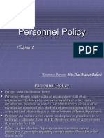 1.Personnel Policy