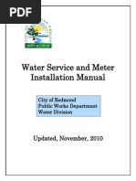 Water Service Installation Manual