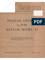 TM 10-1281 TRAILER 2-WHEEL 0,25-TON BANTAM MDL T3