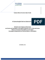 A Comunicação Oral Na Sala de Aula