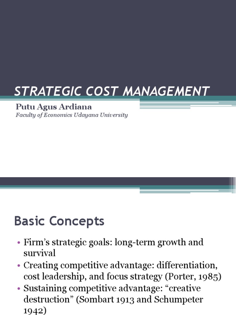 Strategic Cost Management Insights | PDF | Value Chain | Strategic ...