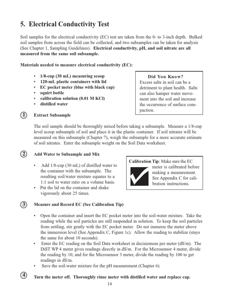 Electrical Conductivity Test PDF