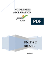 Engineering Declaration Unit # 2 Jindal