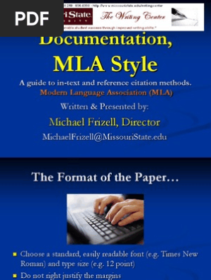 MLA FORMAT