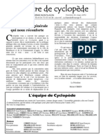 La Lettre de Cyclopède: Une Assemblée Générale Qui Nous Réconforte