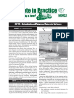 Delamination of Troweled Concrete Surface