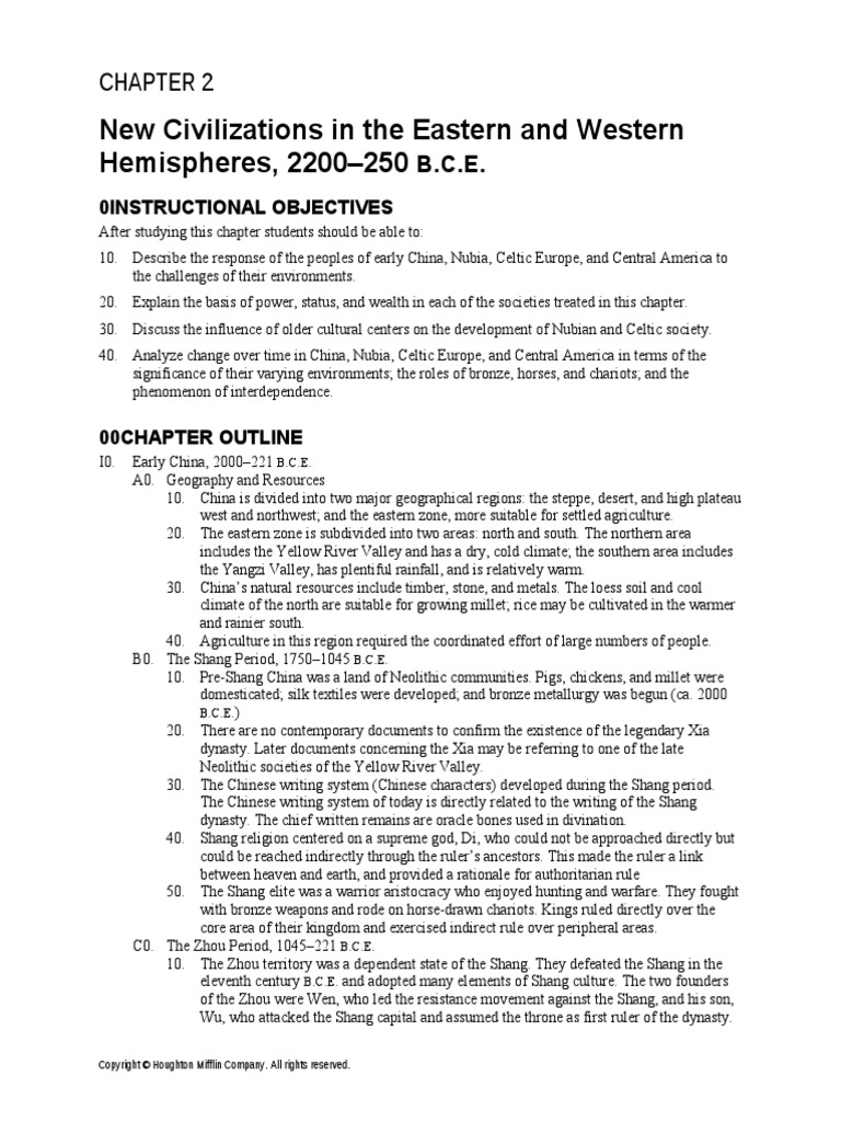 Bulliet 4e Irm Ch02 Modified | PDF | Confucianism | Civilization