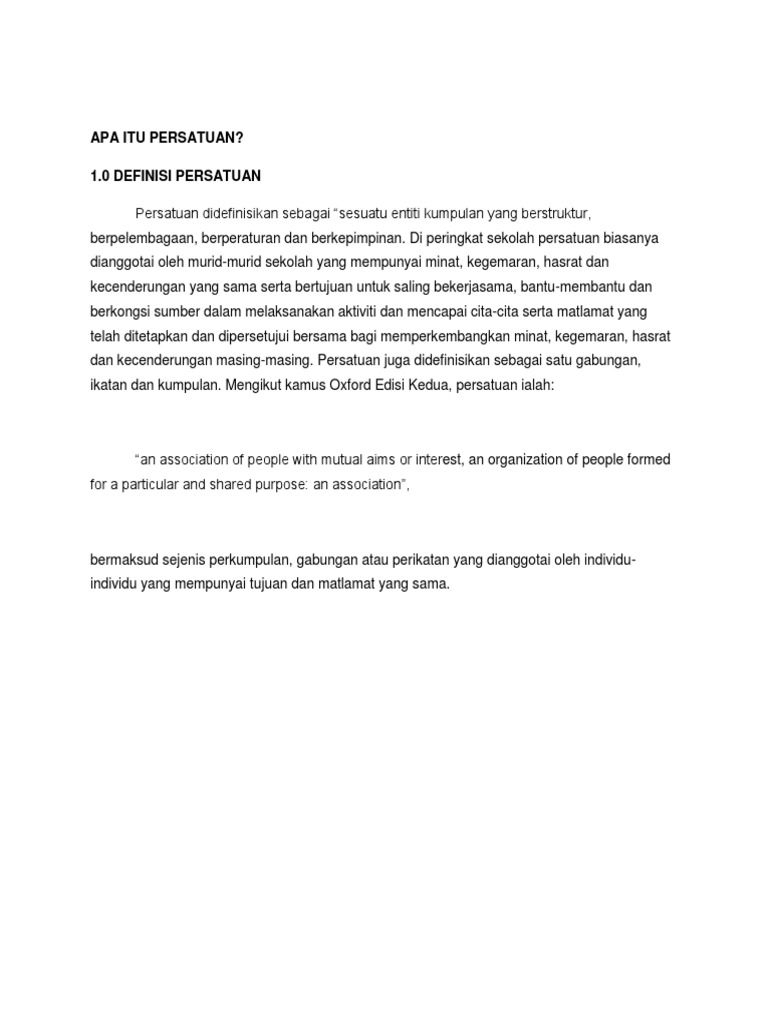 Apa Itu Persatuan PDF