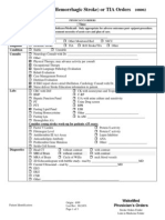 WakeMed Non-Hemorrhagic Stroke-TIA Admission Orders Rev 12-07i