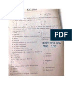 UET-Entry Test(2006-2010) Only Questions