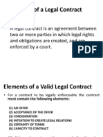 Essential Elements of a Legal Contract