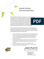 Avonite Environmental Policy 2011F