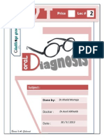  oral diagnosis  2nd Script 