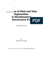 StockhausenOverview of Pitch and Time Organization in Stockhausen S Klavierstück Nº9