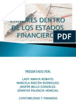 Errores Dentro de Los Estados Financieros