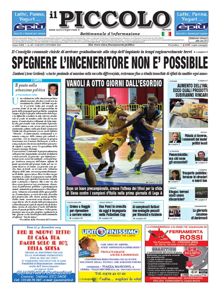 Il Piccolo Giornale Di Cremona | PDF, image size:768x1024