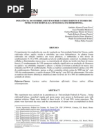 INFLUÊNCIA DO SOMBREAMENTO SOBRE O CRESCIMENTO E TEORES DE NITRATO EM HORTALIÇAS FOLHOSAS EM HIDROPONIA