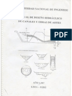manual de diseño hidraulico de canales y obras de arte