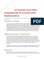 Analysis of engineering structures with Mathematica