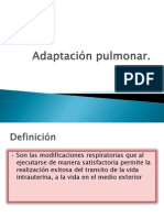 Adaptación pulmonar