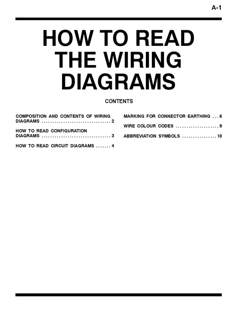 How to Read Wiring Diagram EW_A | Electrical Connector ...