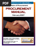 Download MCPS Procurement Manual as published Feb 2007 by Parents Coalition of Montgomery County Maryland SN17374992 doc pdf