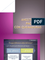 Anestesia en Pacientes Quemados