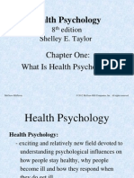 Health Psychology: 8 Edition Shelley E. Taylor