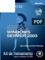 Administração e Manutenção do Ambiente Microsoft Windows Server 2003