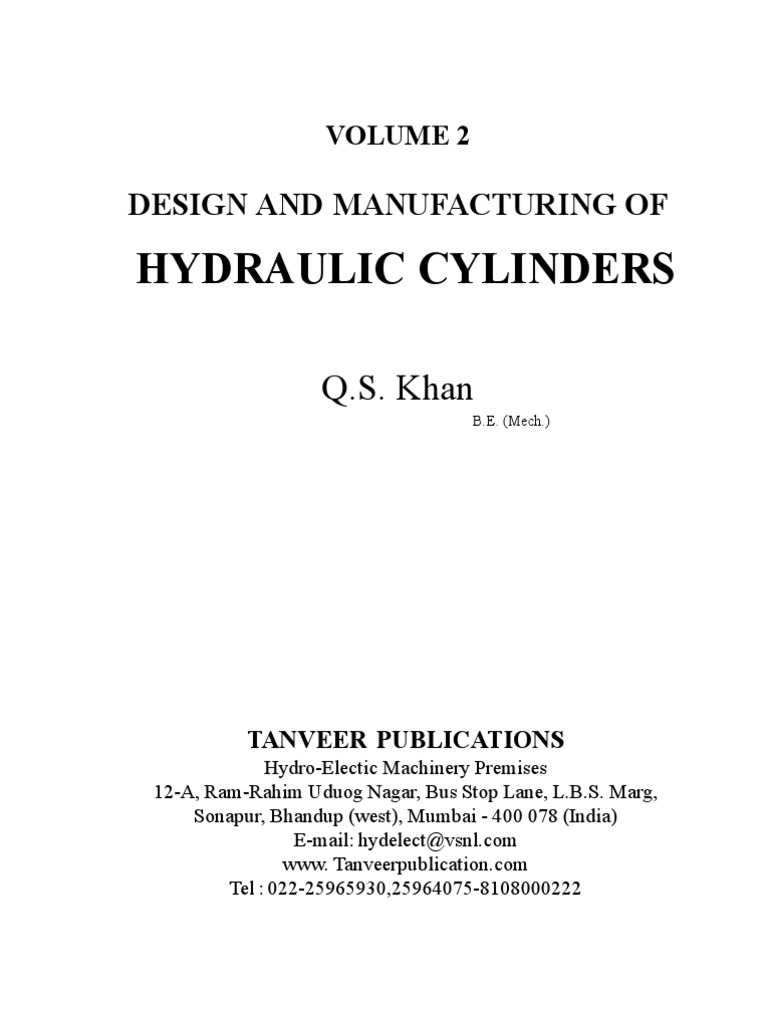 Volume2. Design and Manufacturing of Hydraulic Cylinders Piston