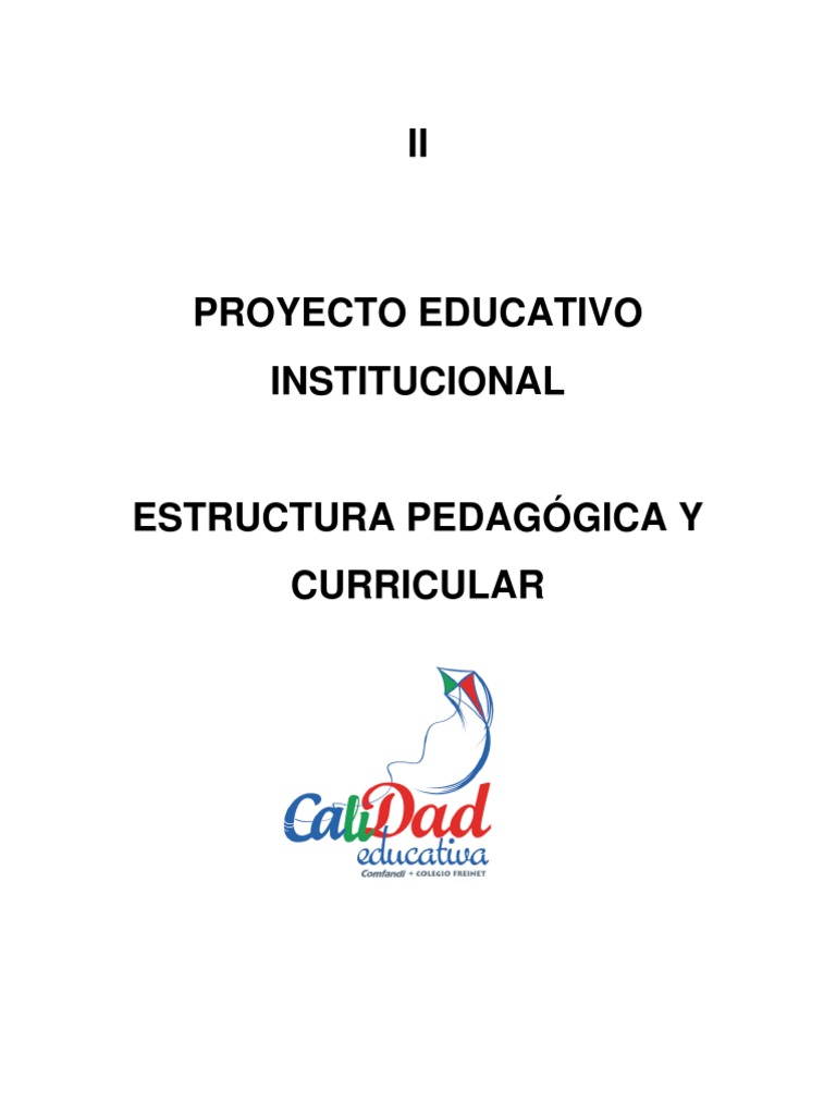 Estructura Pedagógica y Curricular Educativa | PDF | Plan de estudios ...