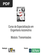 [Apostila - UTF-PR] Curso de Especialização em Engenharia Automotiva - Módulo Transmissões II