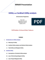 SEMINAR Presentation: Utility Cardinal Utility Analysis