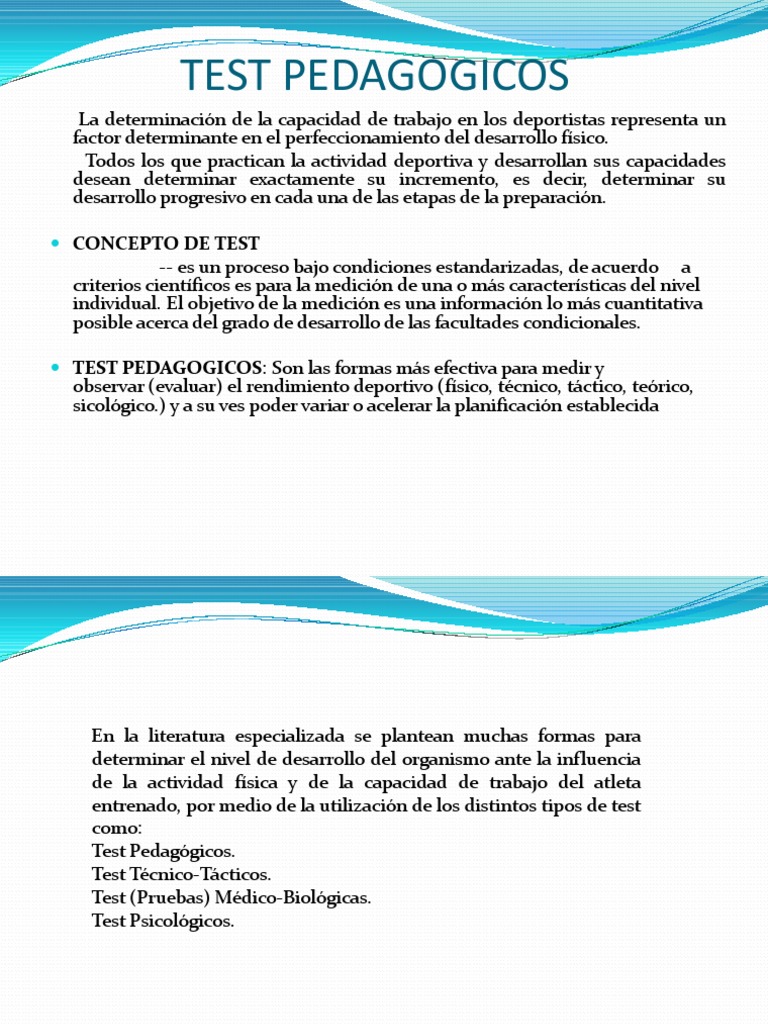 Test Pedagogicos | PDF | Medición | Sicología