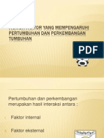 Faktor-Faktor Yang Mempengaruhi Pertumbuhan Dan Perkembangan