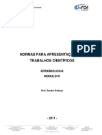 Normas para Apresentação Dos Trabalhos Cientificos - Sandro Bedoya