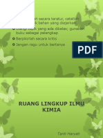 Ruang Lingkup Ilmu Kimia