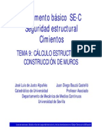 TEMA 9 - CÁLCULO ESTRUCTURAL DE MUROS