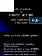 Complication Diabetes Mellitus: Klinik Diabetes Terpadu Rs Islam Klaten